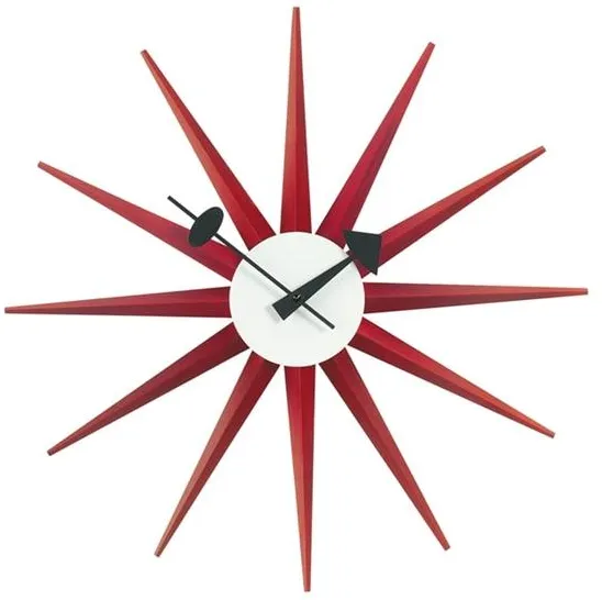 Vitra Sunburst Clock Red Clock